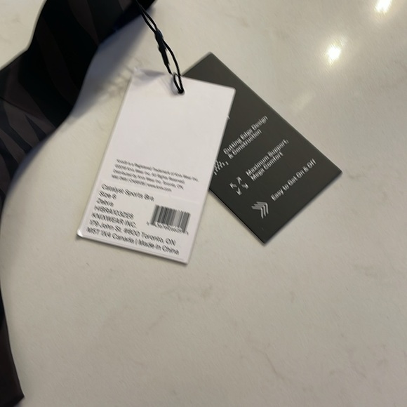 Knix Catalyst Sports Bra Size 6 Zebra NWT - Picture 7 of 8